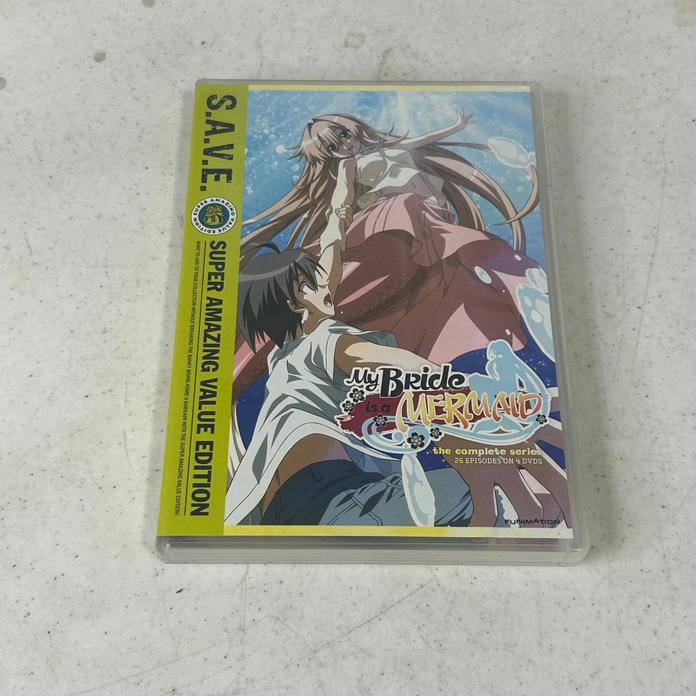 My Bride is a Mermaid Complete Series DVD Funimation SAVE Anime 4-Disc Set FN-09